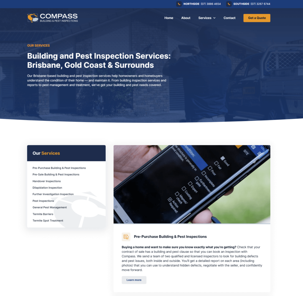 Compass QLD services page